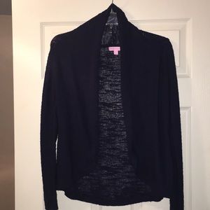 Lily Pulitzer cardigan sweater navy blue